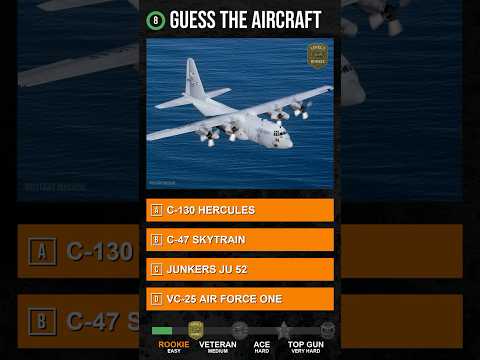 Can You Identify These Military Transport Aircraft? #quiz