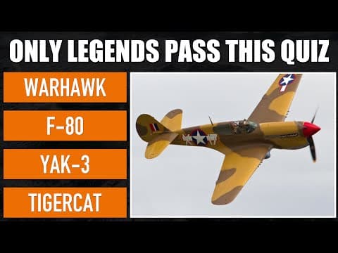 60 LEGENDARY COMBAT AIRCRAFT — Can You Guess Them All? Aircraft Quiz