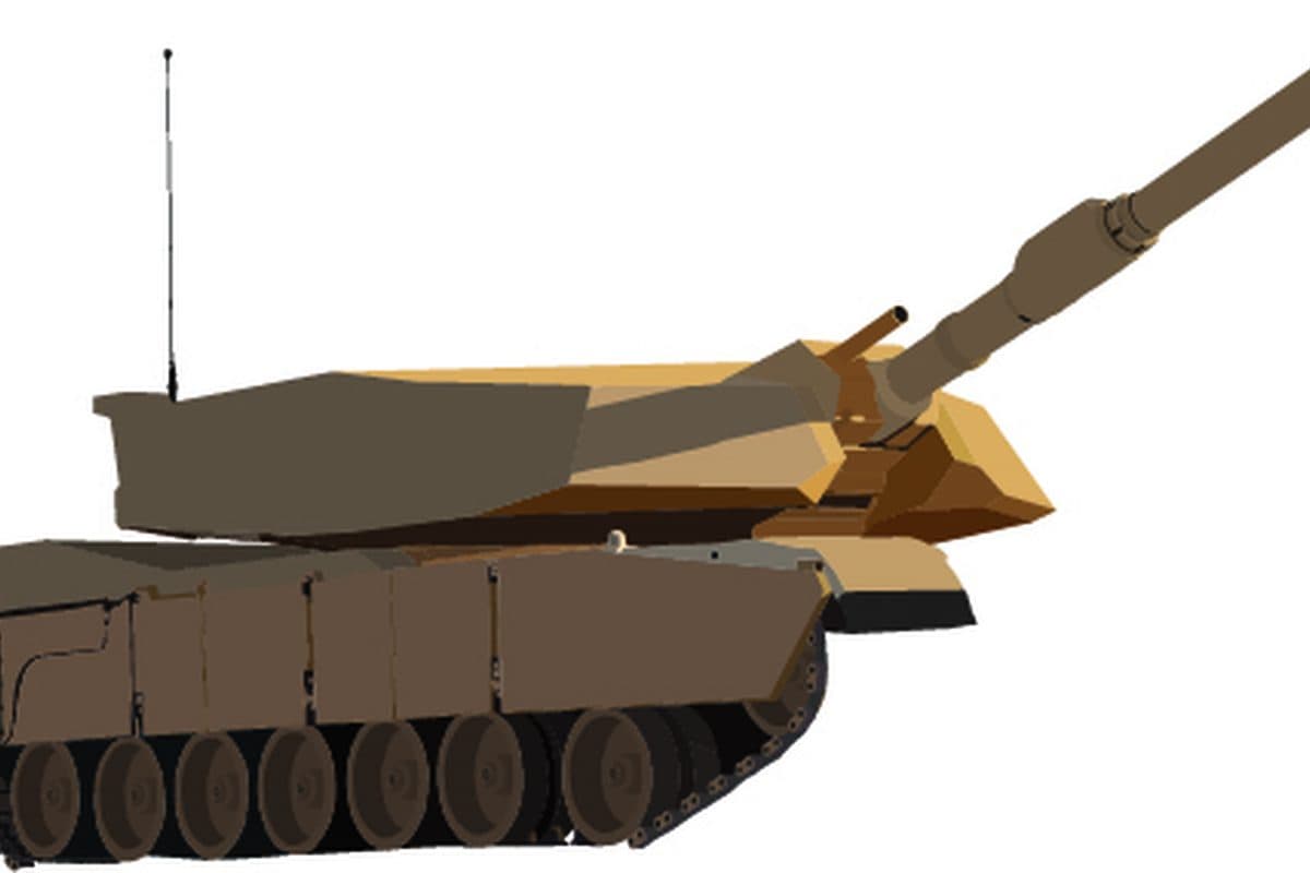 M1 Abrams main battle tank maneuvering during a training exercise