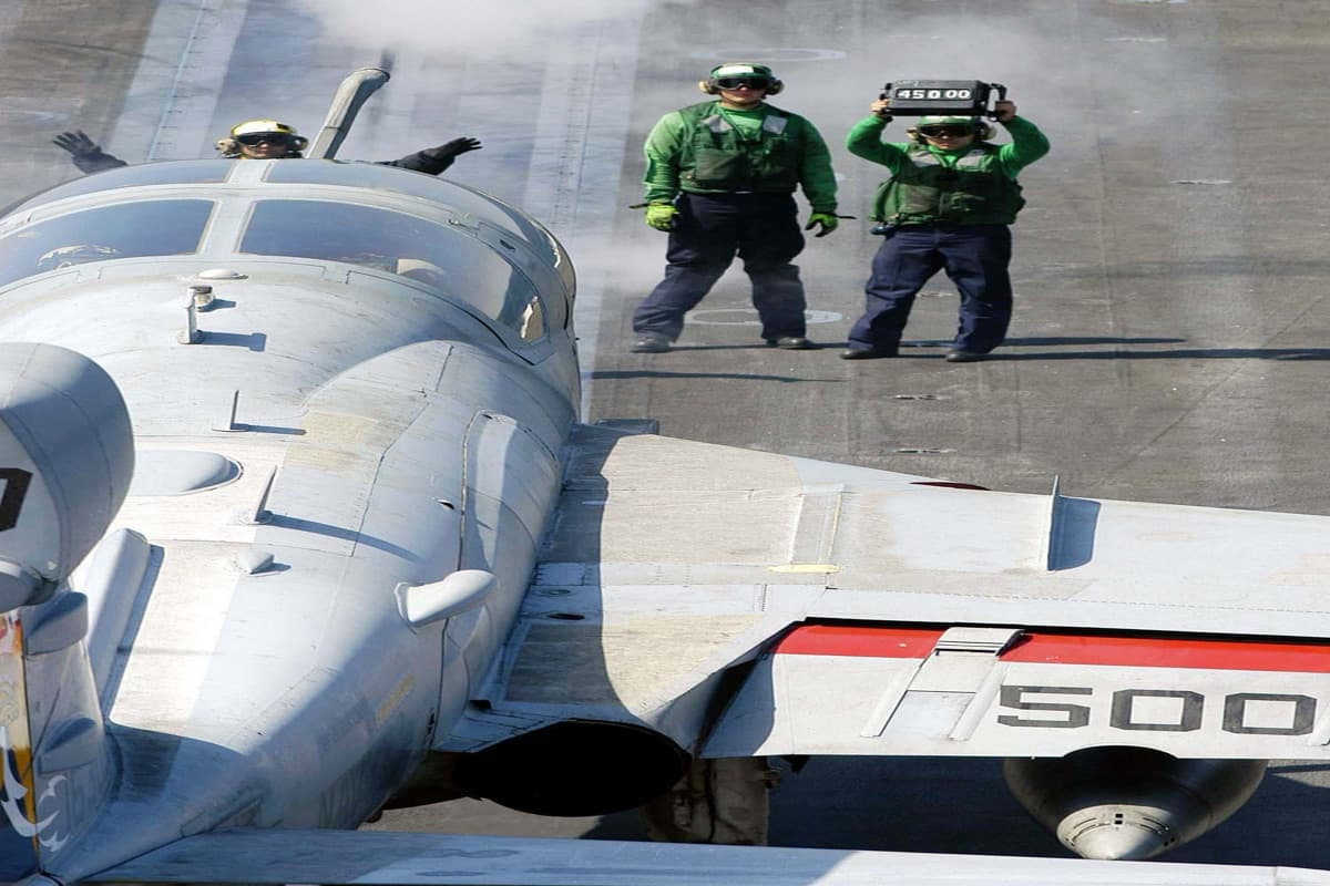 A USMC EA-6B Prowler Preparing for Its Last Deployment