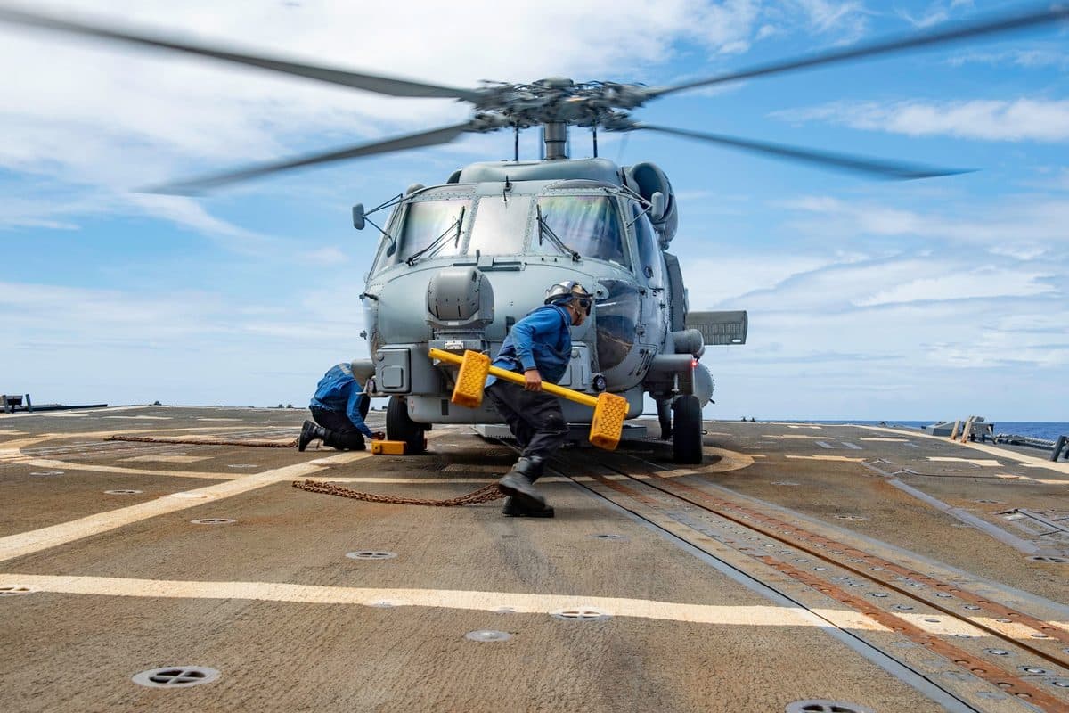 An M142 HIMARS launches a Precision Strike Missile during a test firing at White Sands Missile Range, New Mexico