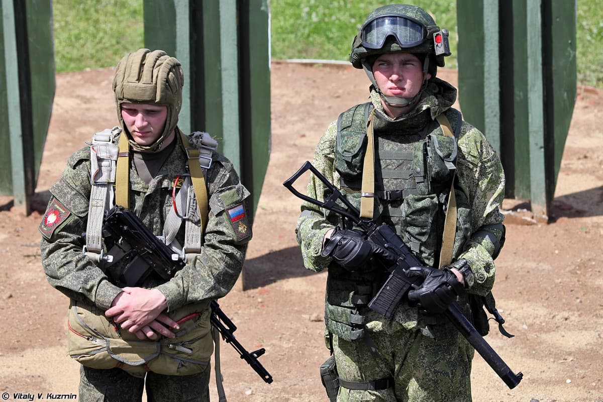 Russian Ratnik infantry combat equipment displayed at the 4th Guards Tank Division Open Day