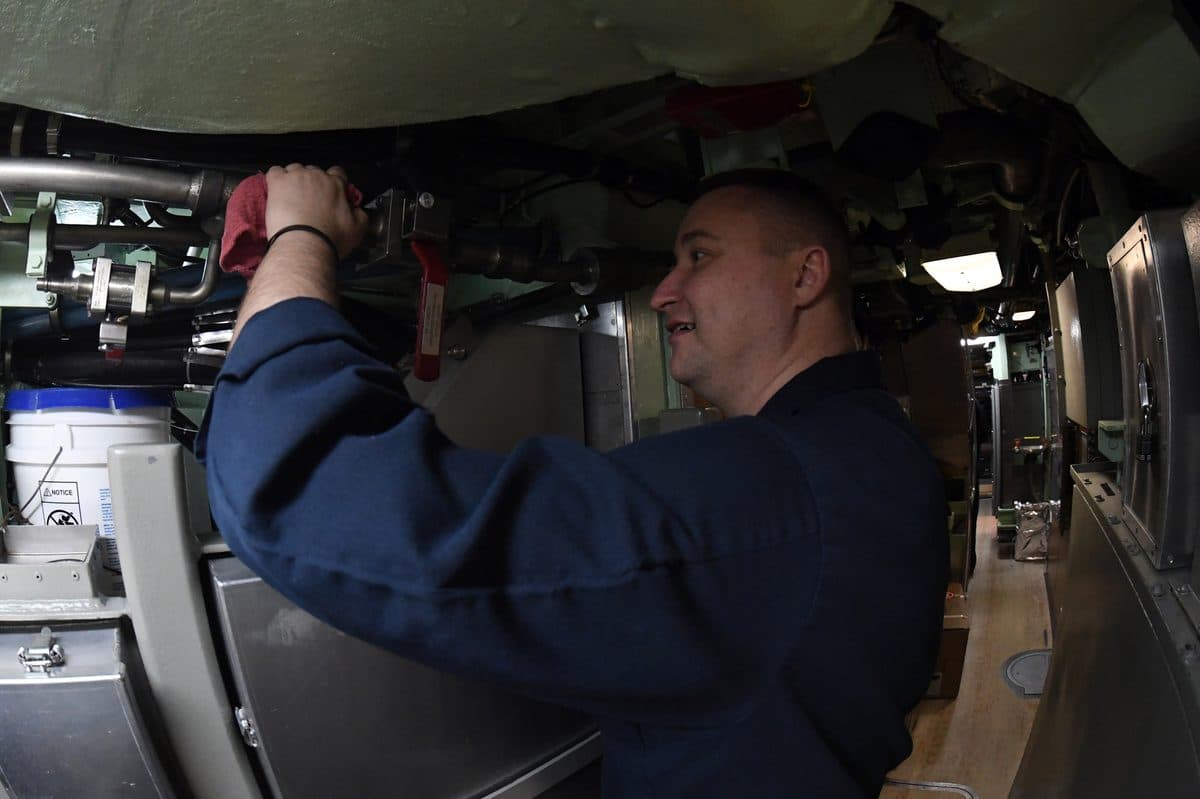USS Virginia (SSN 774) moored at Naval Submarine Base New London in Groton, Connecticut