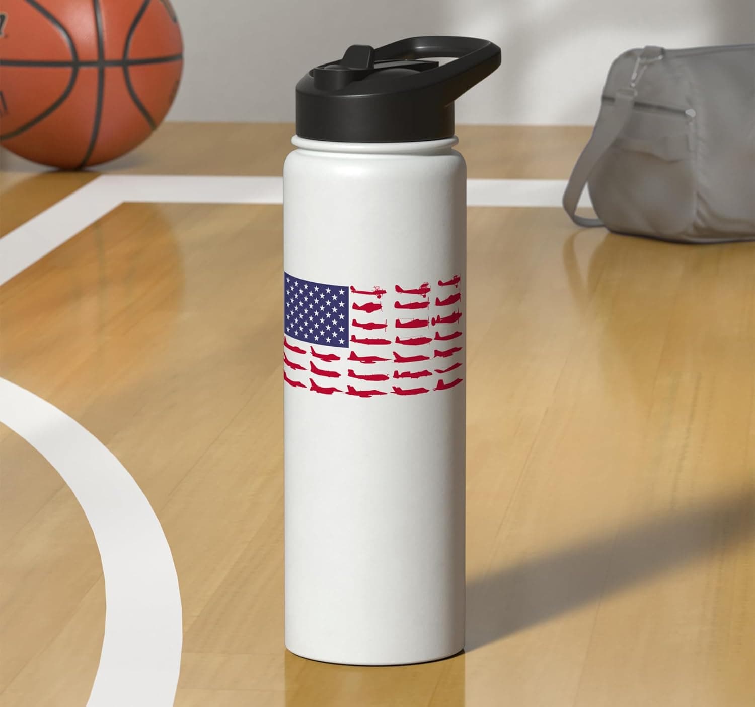 Aircraft Flag Water Bottle