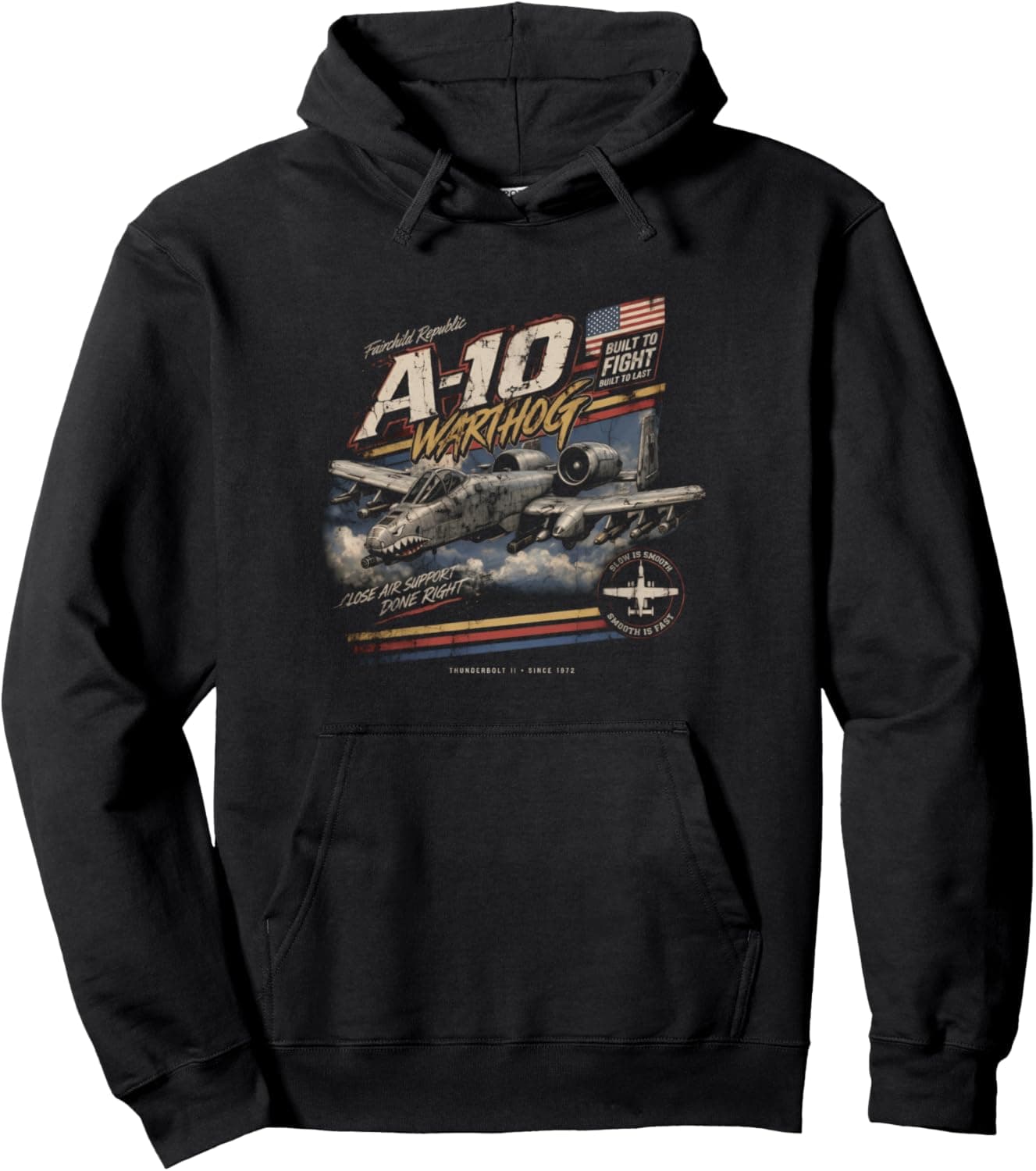 A-10 Warthog Vintage/Retro Collectable Design Pullover Hoodie