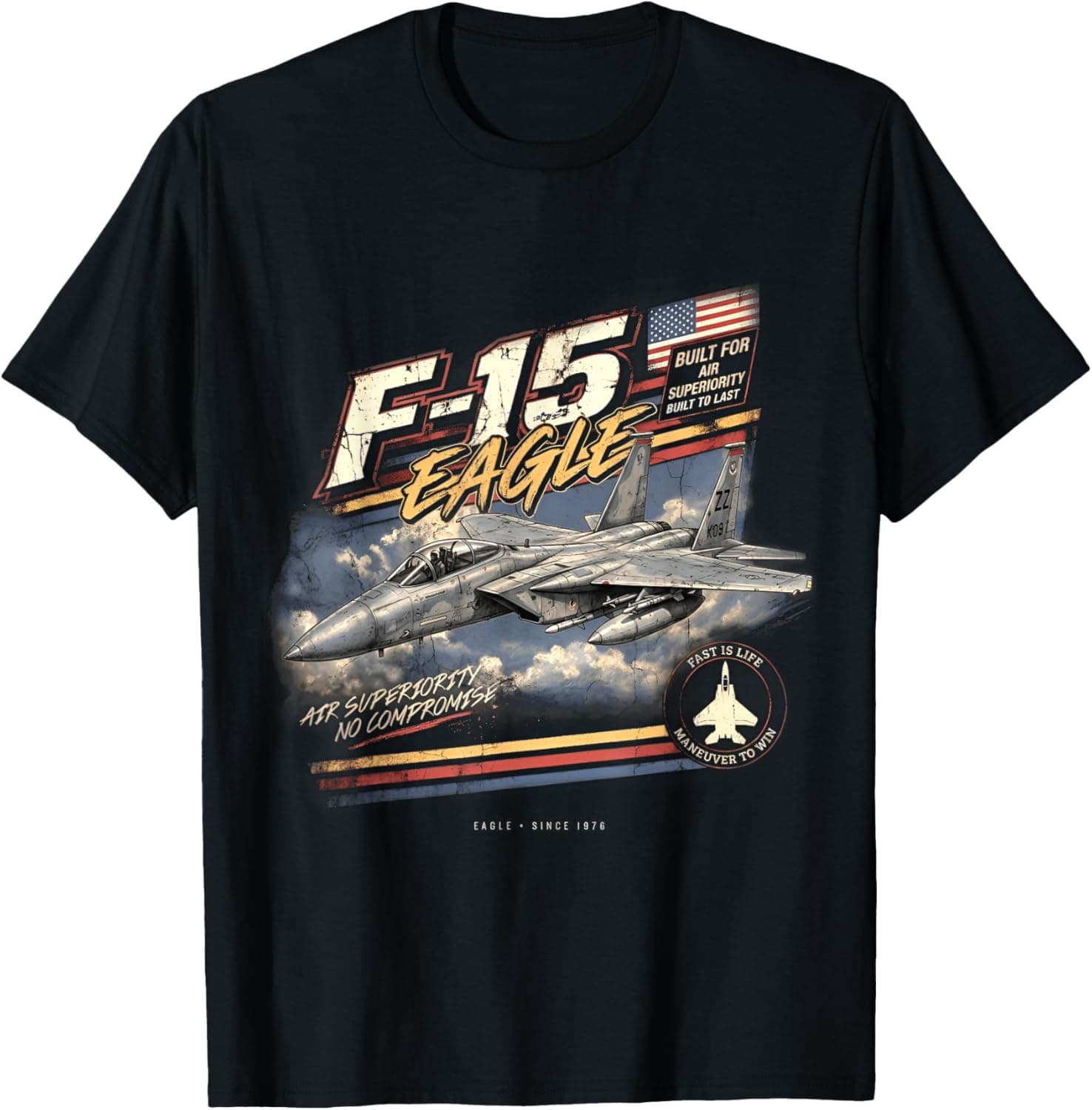F-15 Eagle Vintage/Retro Collectable Design T-Shirt