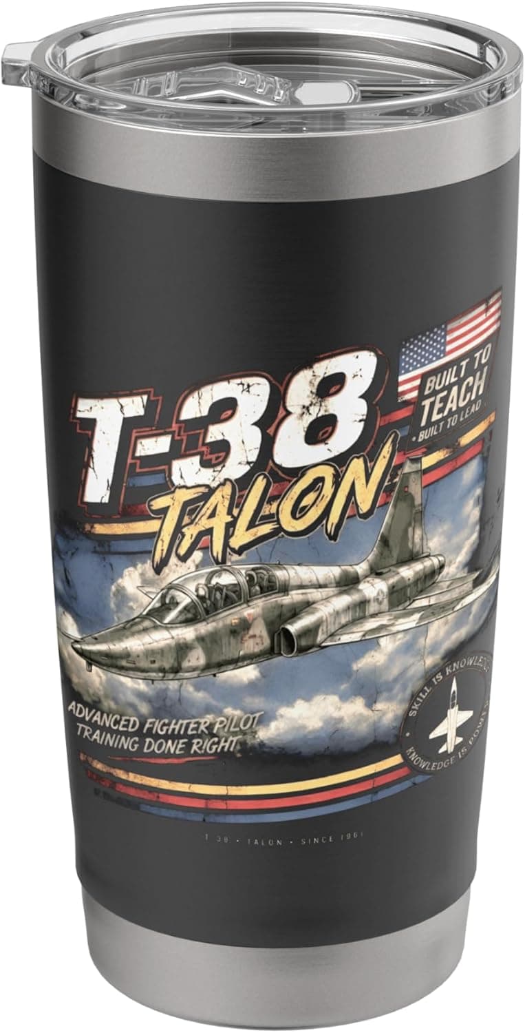 T-38 Talon Vintage/Retro Collectable Design Stainless Steel Insulated Tumbler