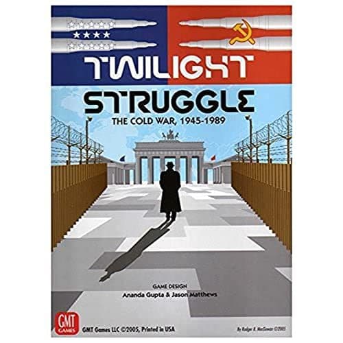 Twilight Struggle deluxe edition with mounted map board and Cold War event cards
