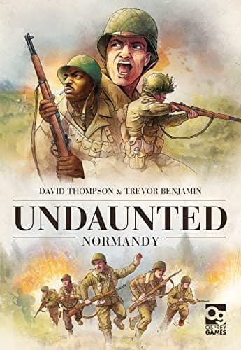 Undaunted Normandy board game with modular map tiles and soldier cards