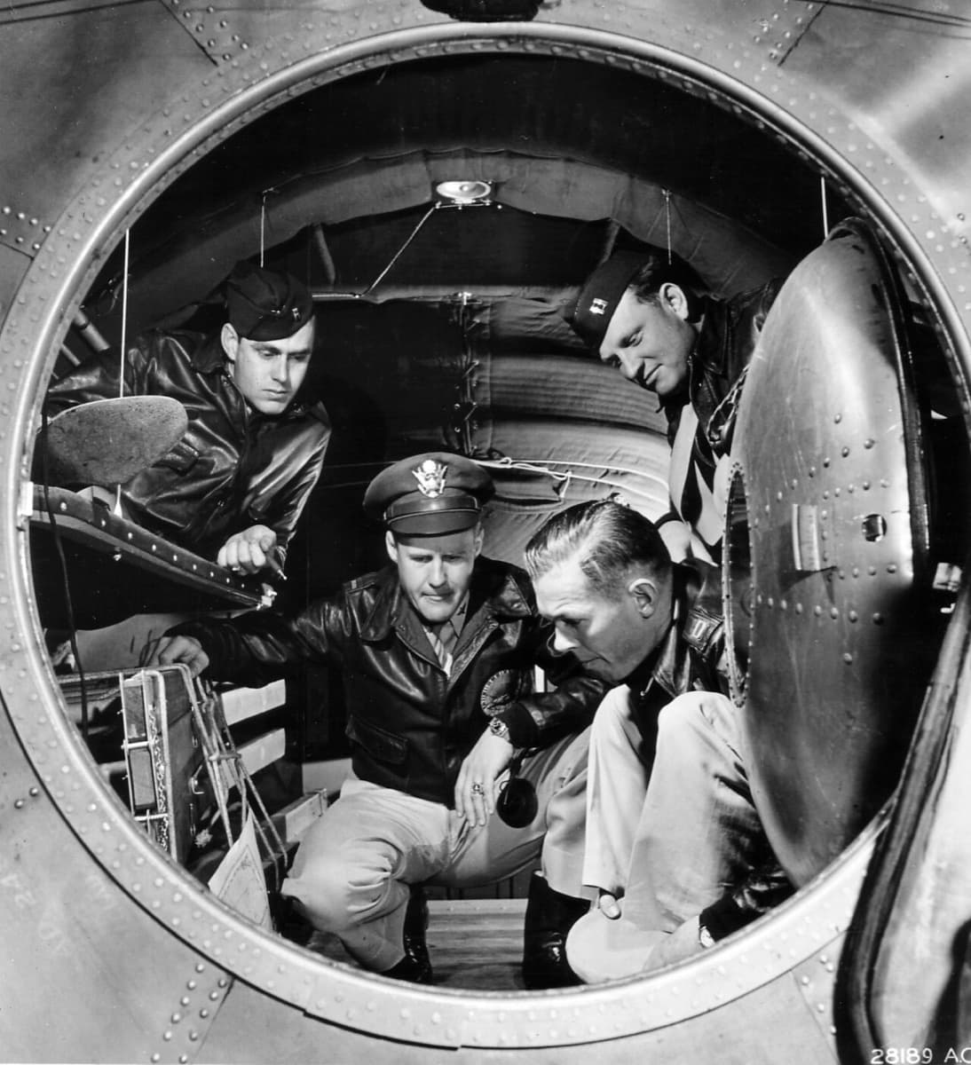 B-29 Superfortress bombers en route to Japan for the first strategic bombing raid in 1944