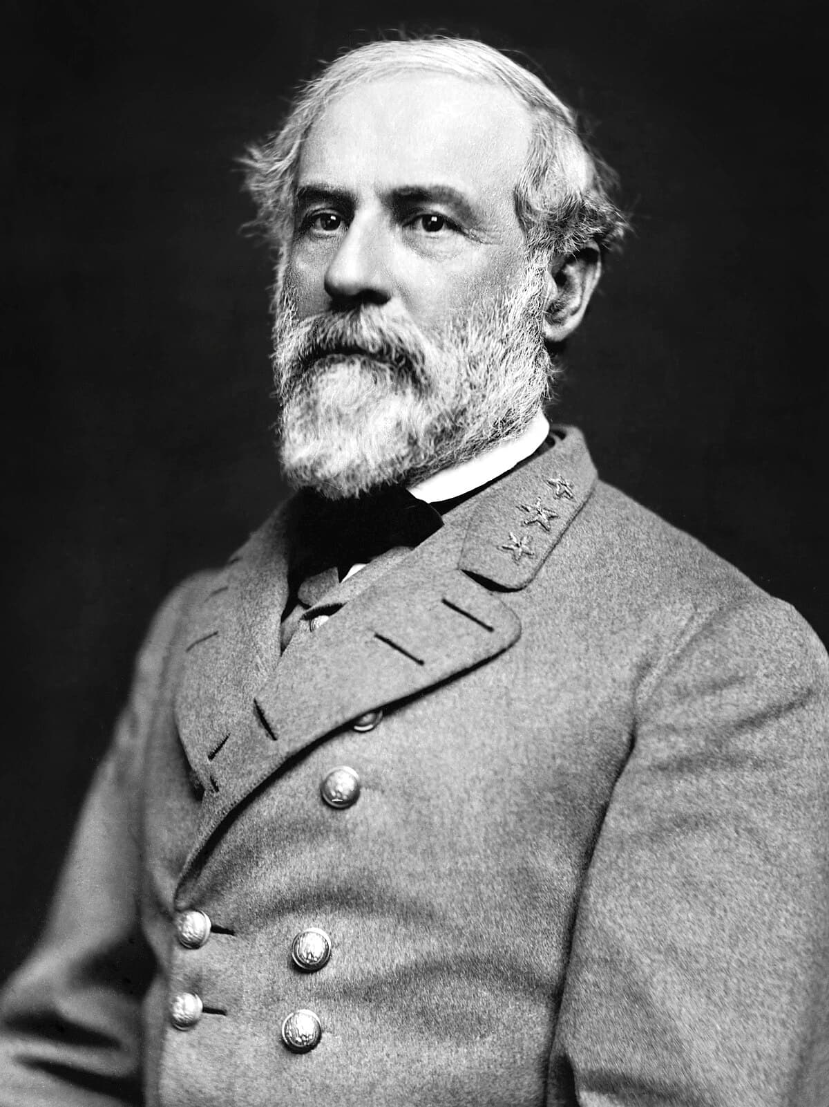Robert E. Lee in his Confederate uniform, after resigning from the US Army in April 1861
