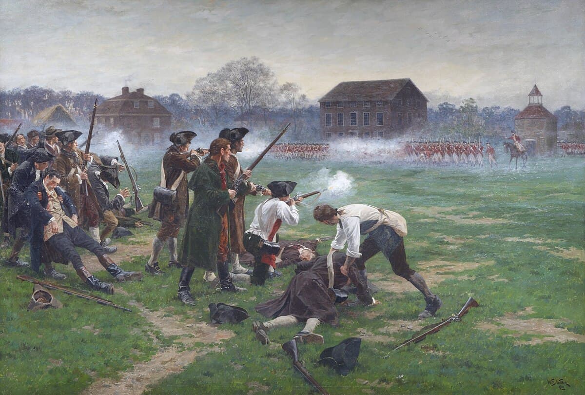The Battle of Lexington, April 19, 1775 — the opening engagement of the American Revolution