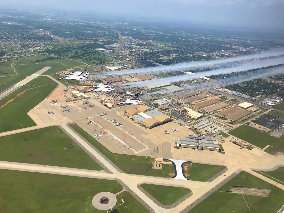Thunderbolts over Tinker AFB