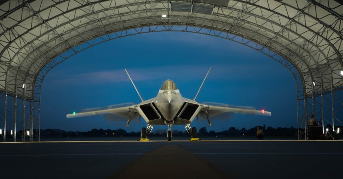 F-22 Raptor in flight