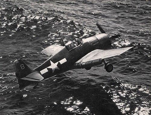 F6F Hellcat in aerial combat during the Pacific War