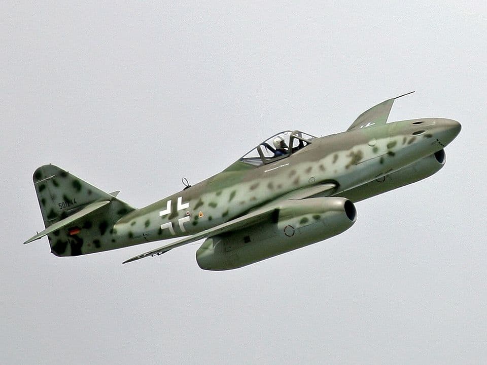 Me 262 replica in flight at ILA Air Show 2006