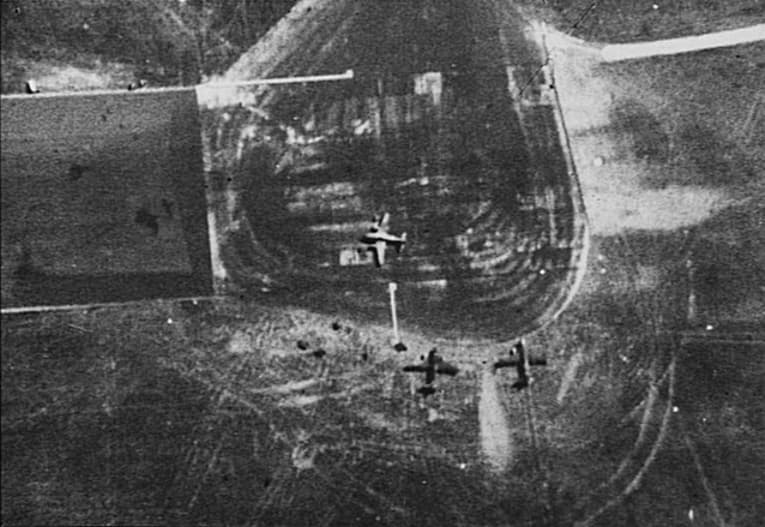 Messerschmitt Me 262 jet fighters at Rechlin-Lärz Airfield in 1944