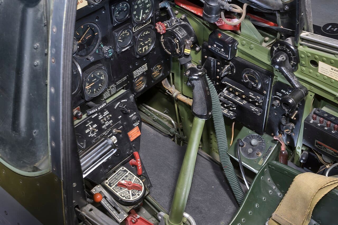 P-51D-30-NA Mustang in flight showing the distinctive bubble canopy