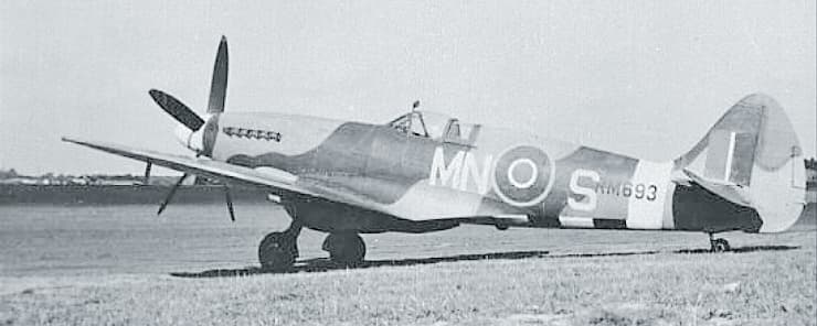 Spitfire Mk XIV of No. 350 (Belgian) Squadron RAF