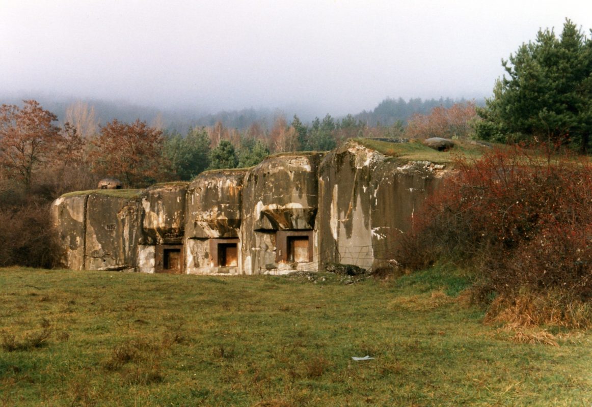 Maginot Line fortress interior showing armored turret and reinforced concrete at Ouvrage Schoenenbourg