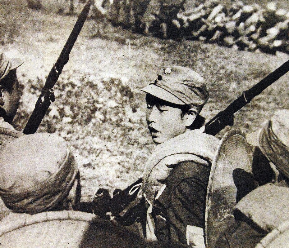 Japanese soldiers during the Battle of Changsha in China in September 1939