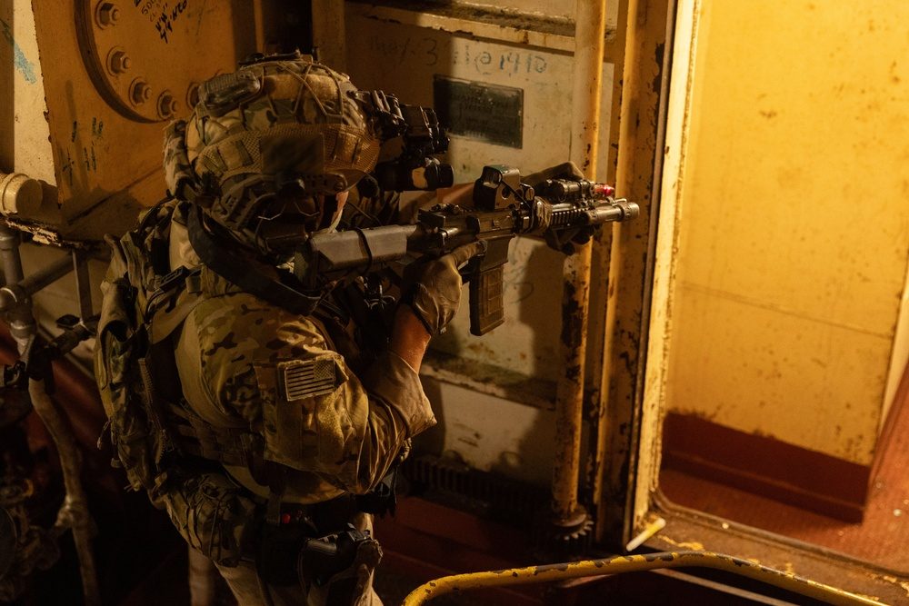 MARSOC Marine Raiders operators during combat training exercise