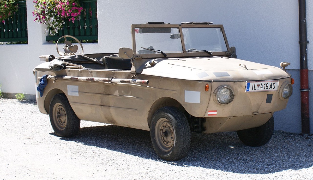 Volkswagen Schwimmwagen Type 166 amphibious military vehicle