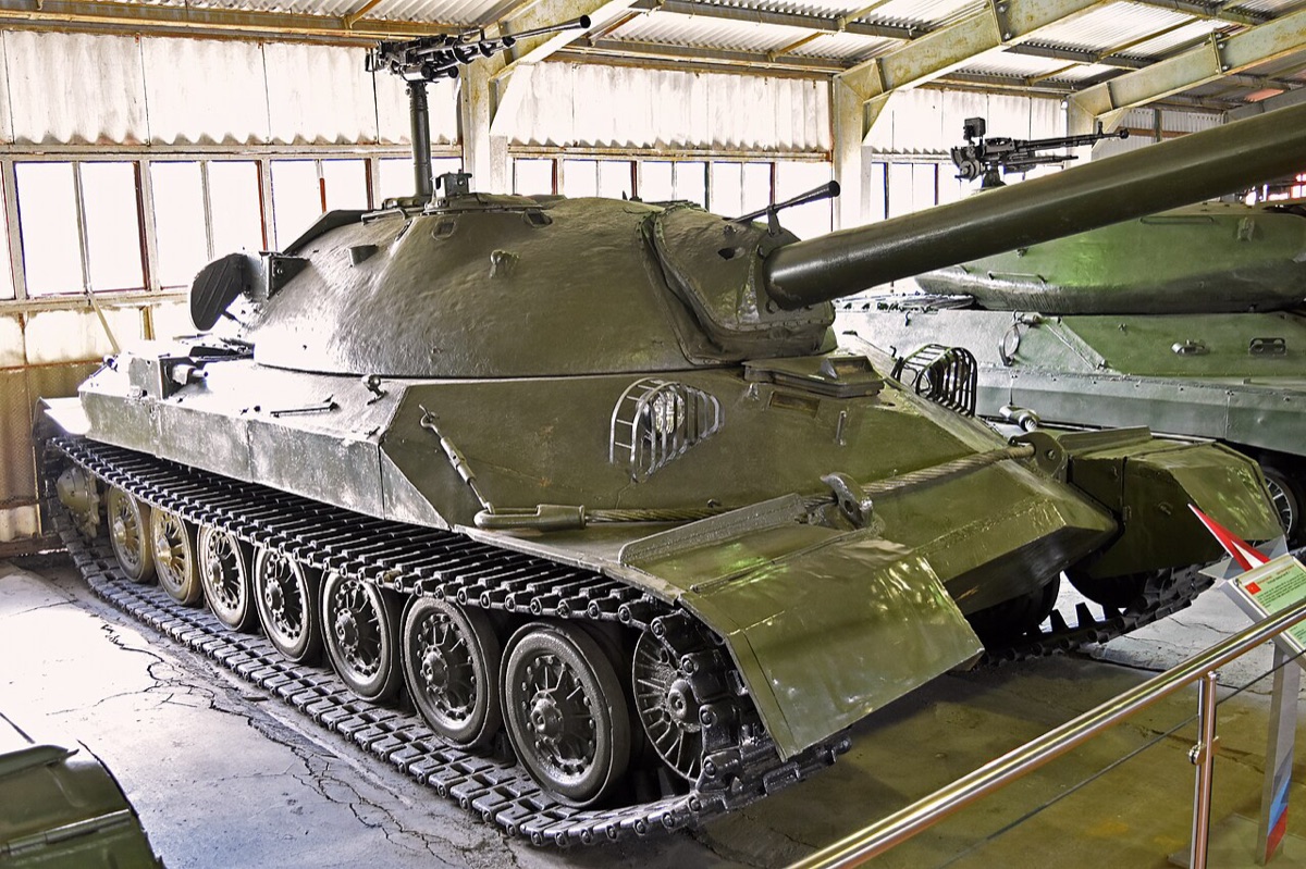 IS-7 heavy tank on display at a military museum