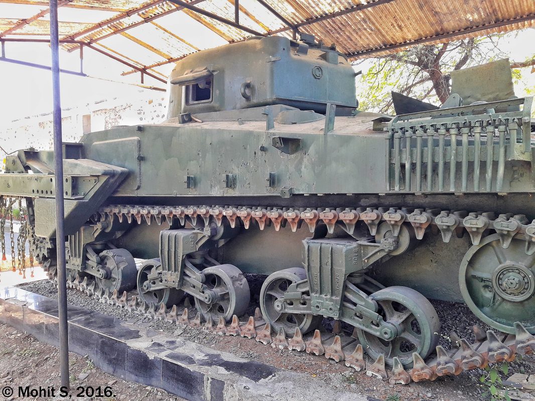 Sherman Crab flail tank with chain drum mounted for mine clearing