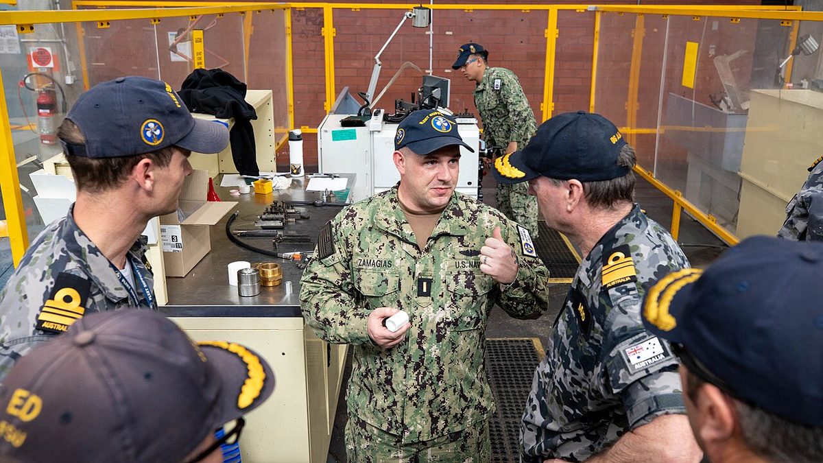Australian Submarine Agency Director visiting HMAS Stirling submarine base in Western Australia