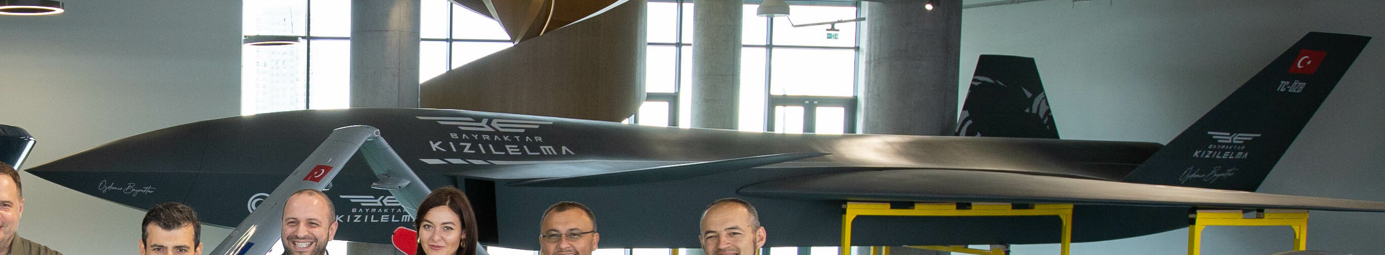 Bayraktar Kizilelma in flight during testing over Turkey showing its jet-powered swept wing configuration