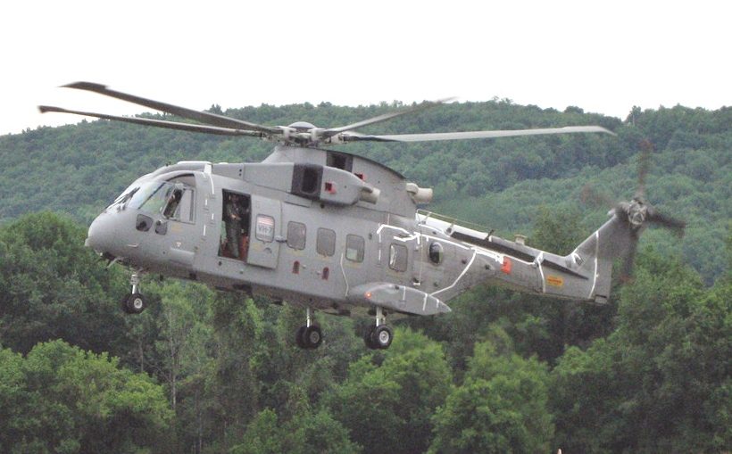 VH-71 Kestrel presidential helicopter prototype during test flight near the Lockheed Martin facility