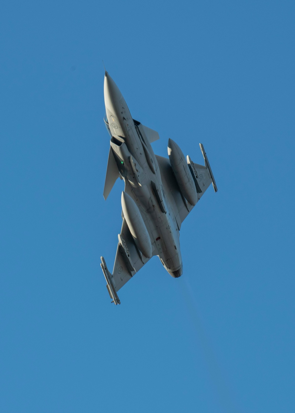 Swedish Air Force JAS 39 Gripen in flight during a NATO exercise