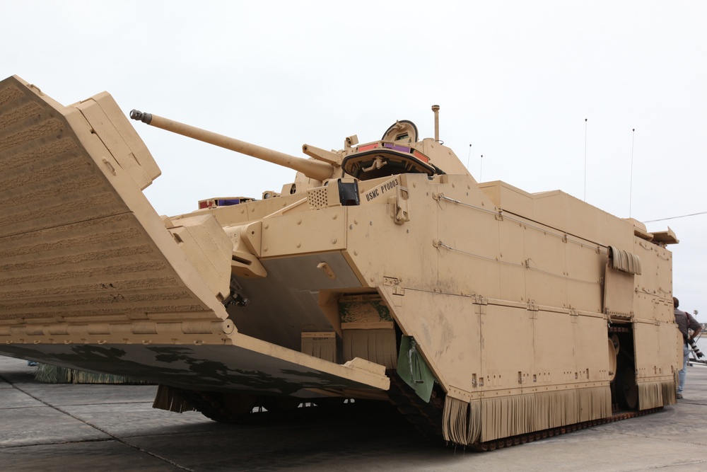 Expeditionary Fighting Vehicle prototype at Camp Pendleton during testing