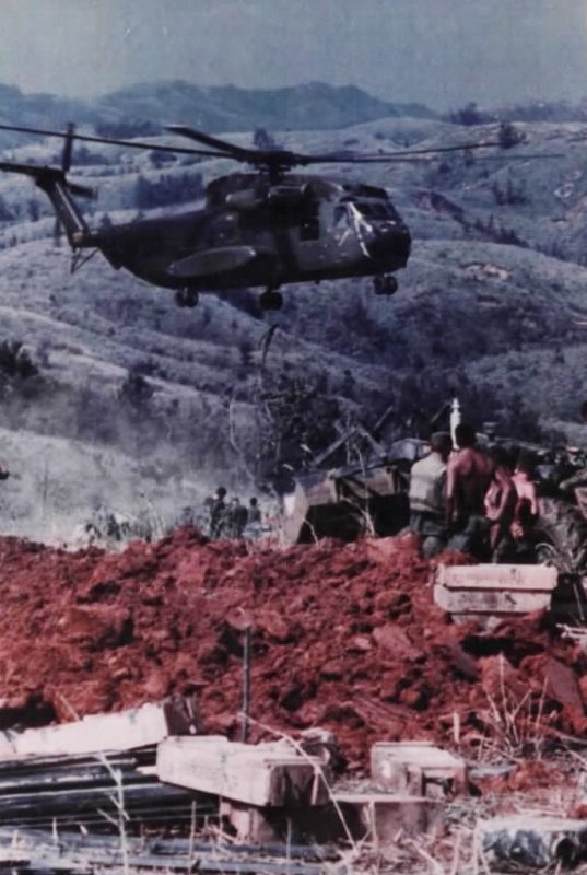 CH-53 Sea Stallion helicopter during operations in Vietnam