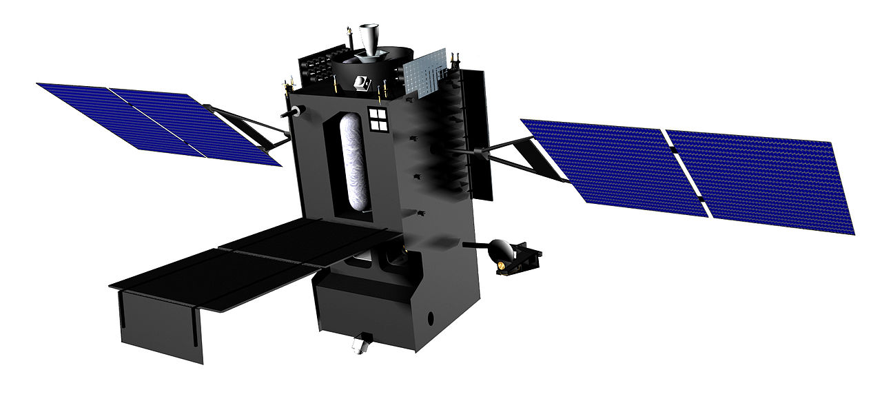 Satellite rendering depicting the Hypersonic and Ballistic Tracking Space Sensor constellation in low Earth orbit