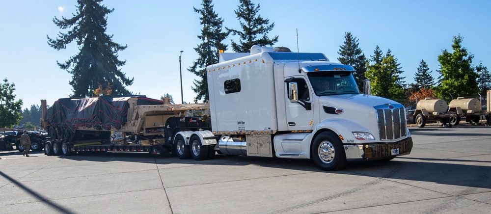 Hypersonic glide body separating from its booster rocket during a flight test over the Pacific Ocean