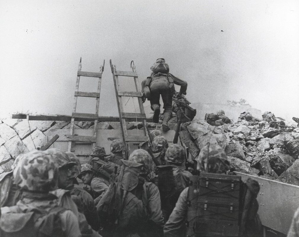 U.S. Marines landing at Inchon, Korea in September 1950 during the amphibious assault
