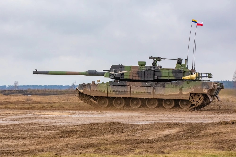 K2 Black Panther main battle tank during live fire exercise