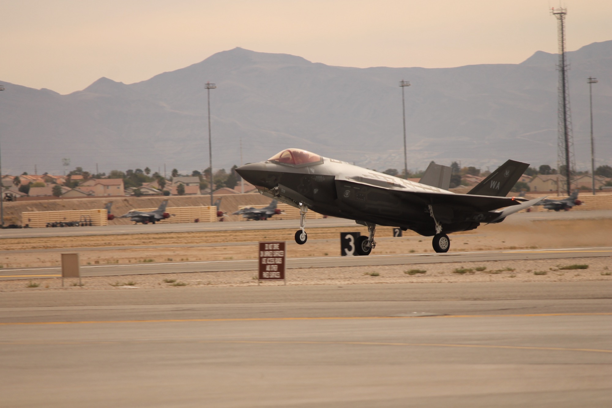 F-35A Lightning II stealth fighter in flight