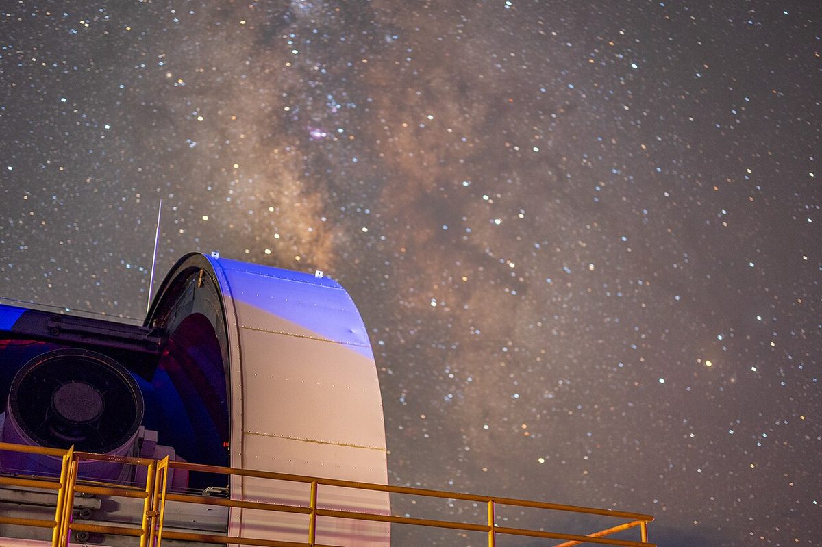 GEODSS electro-optical telescope at Socorro, New Mexico, tracking objects in deep space