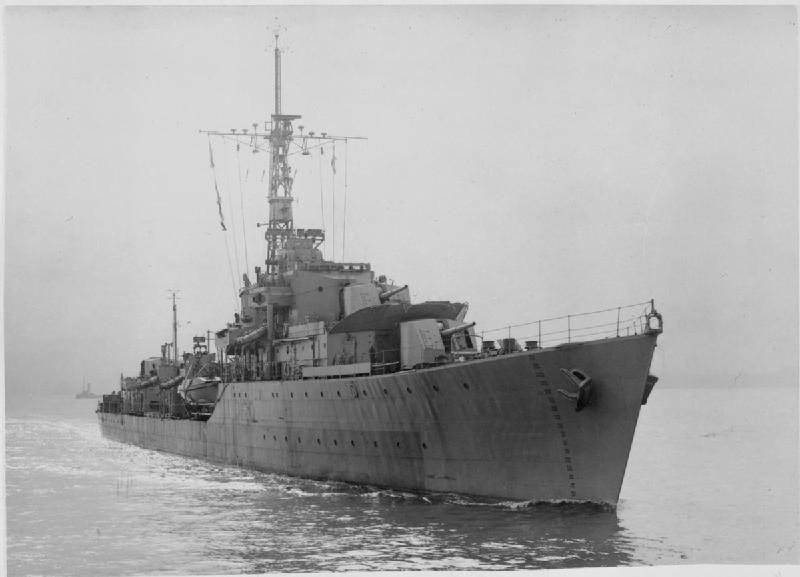 INS Eilat destroyer of the Israeli Navy at sea