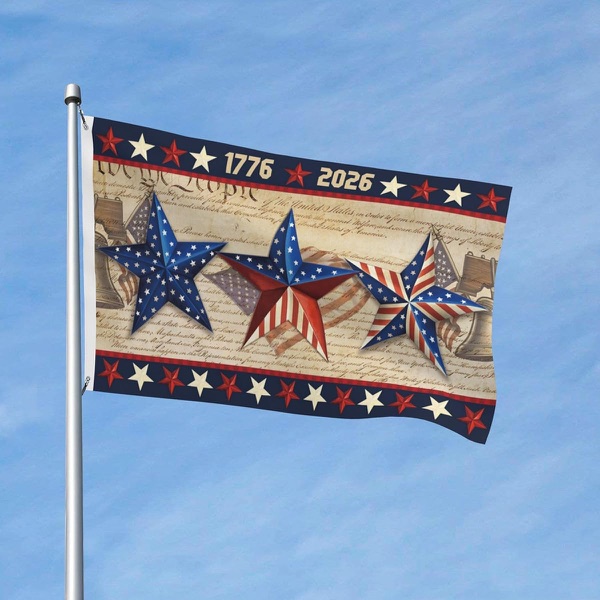 250th Anniversary 3x5 foot flag with 1776-2026 design
