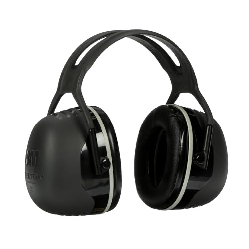 3M Peltor X5A over-the-head earmuffs in black