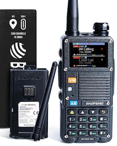 Baofeng BF-F8HP PRO tri-band radio with GPS