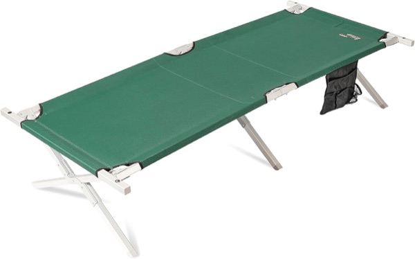 Byer of Maine Easy Military Cot in green