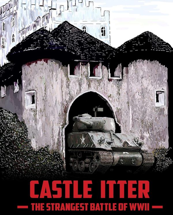 Castle Itter solo board game with castle defense map