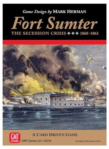 Fort Sumter card game box with Civil War era political cards