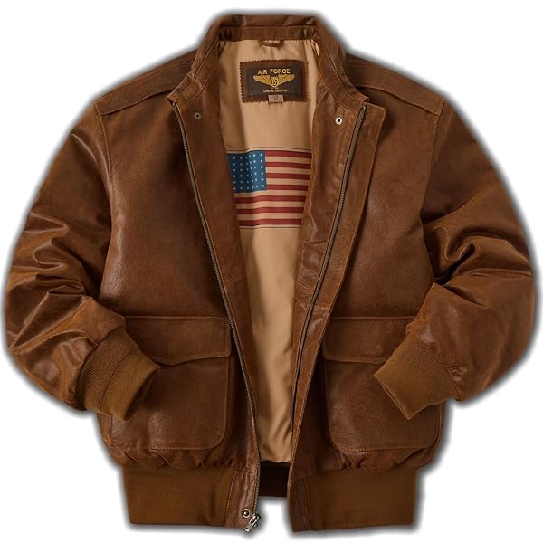 Landing Leathers A-2 goatskin flight jacket in dark brown