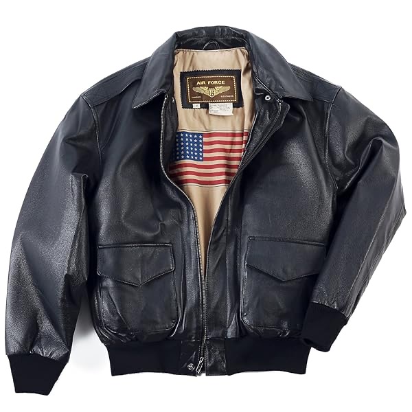 Landing Leathers A-2 nappa leather flight jacket in brown
